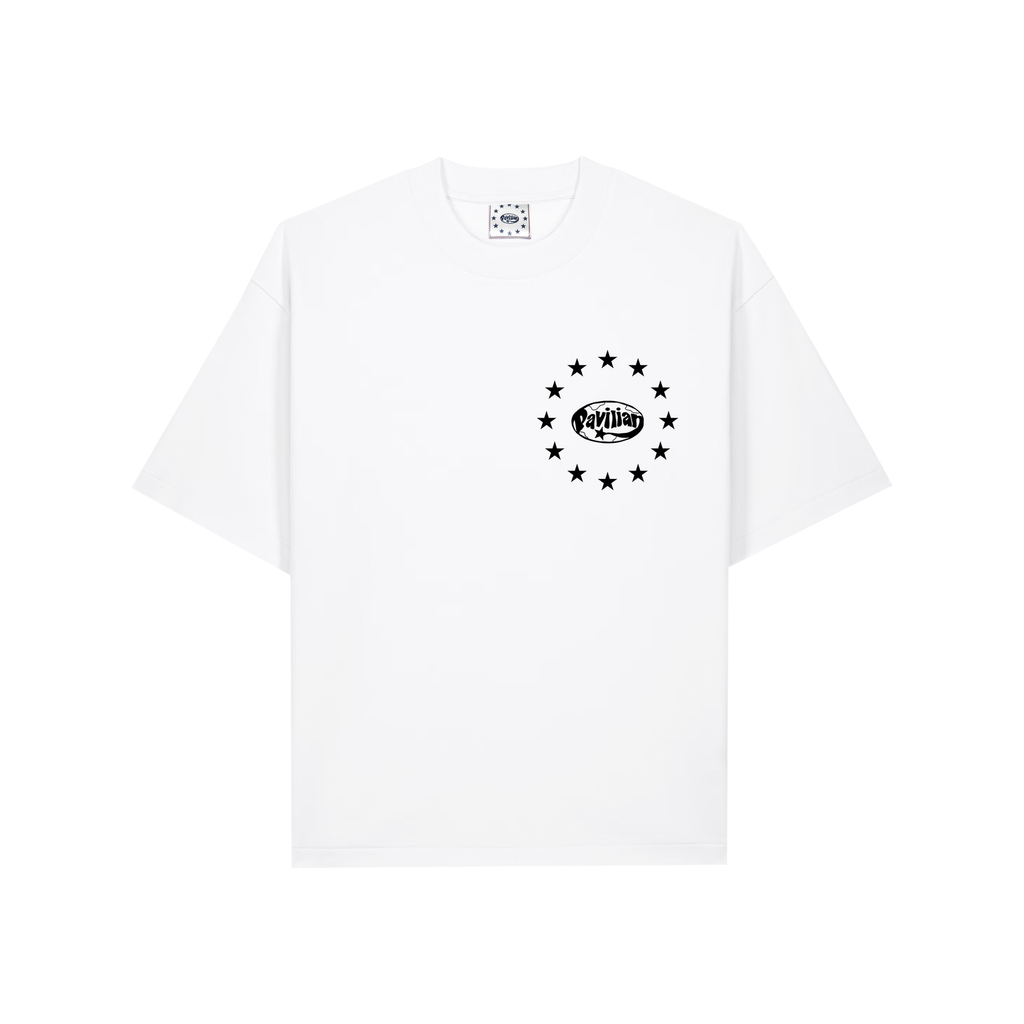 300 GSM BOXY LOGO TEE (WHITE)