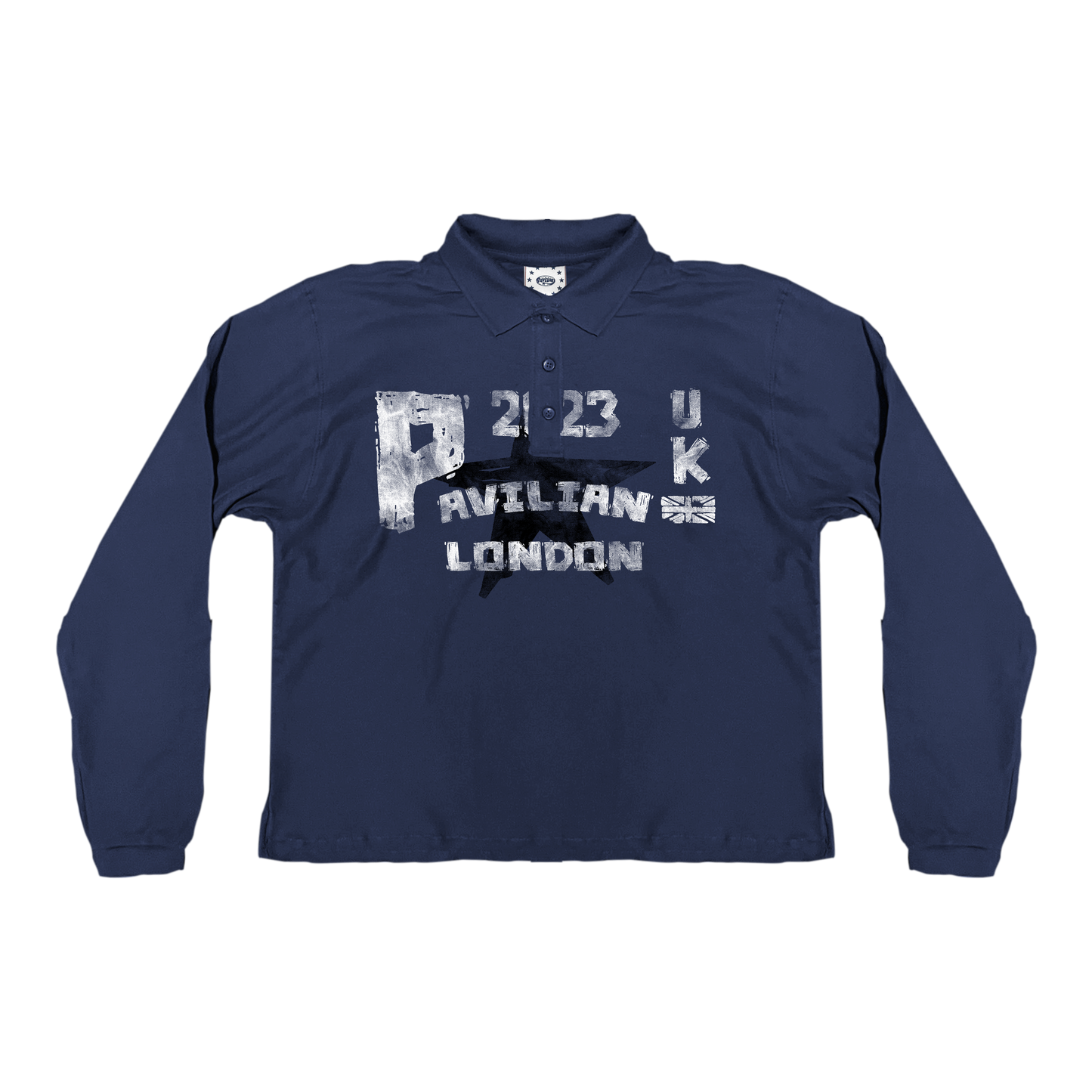 LONDON LONGSLEEVE POLO (NAVY)