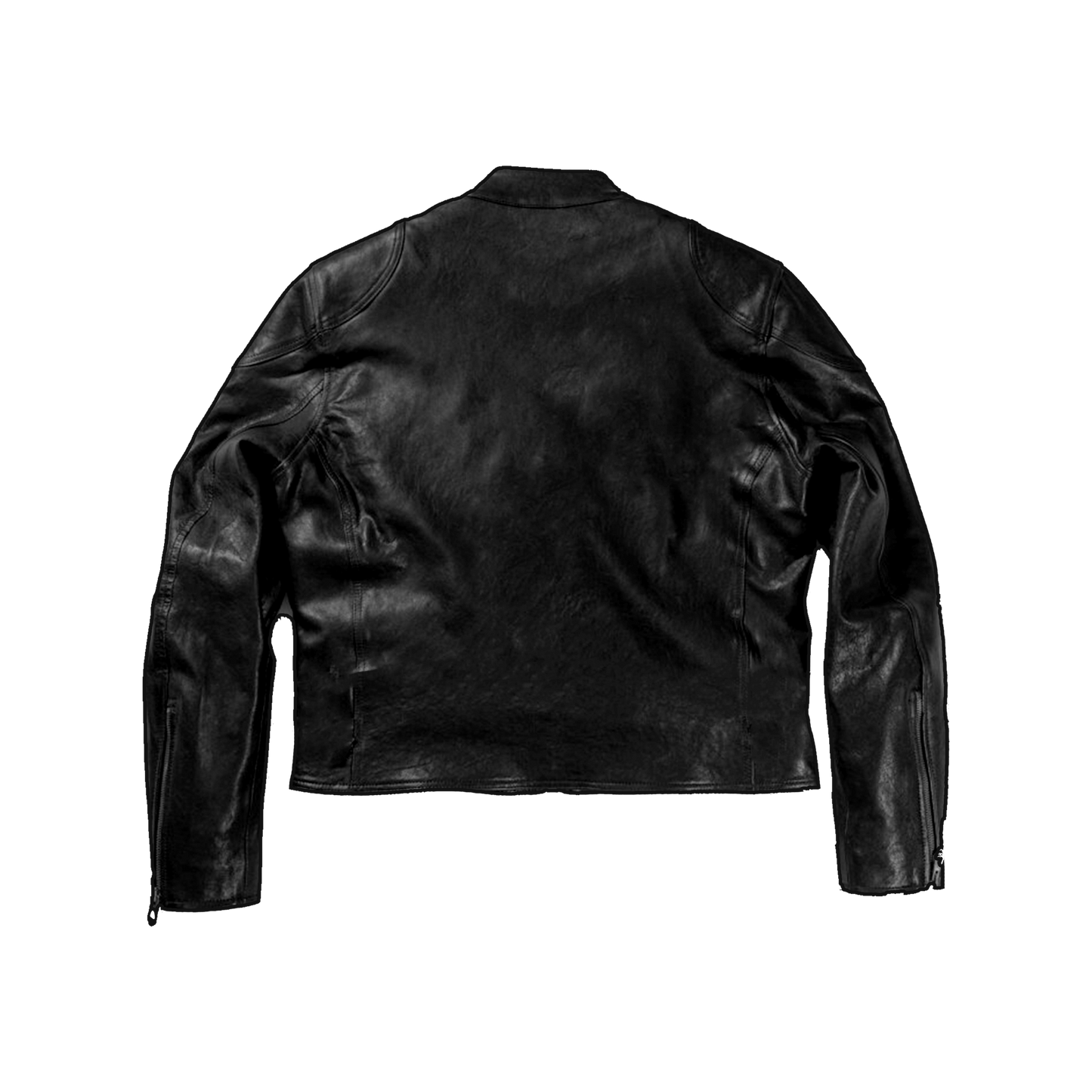 WOMENS CROPPED LEATHER RACER