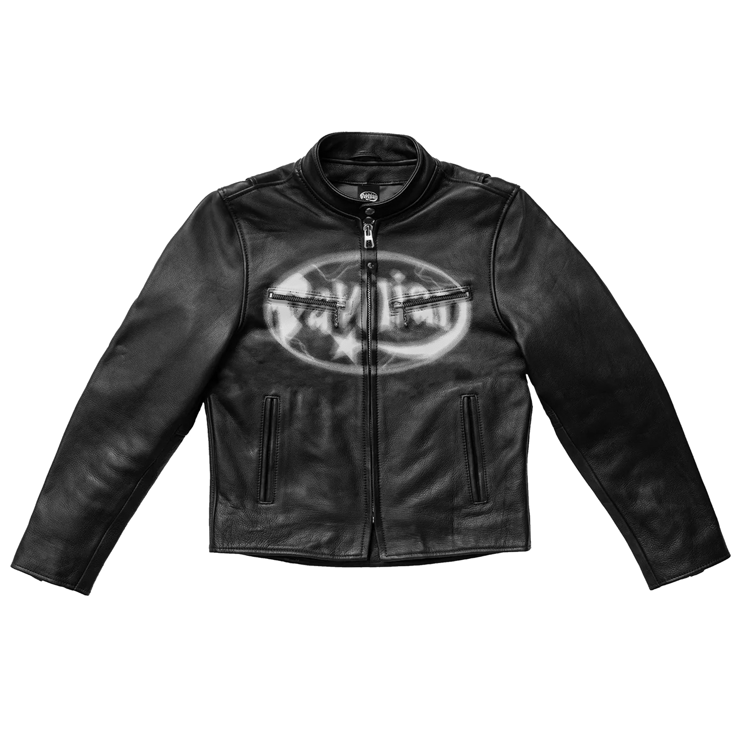 WOMENS CROPPED LEATHER RACER