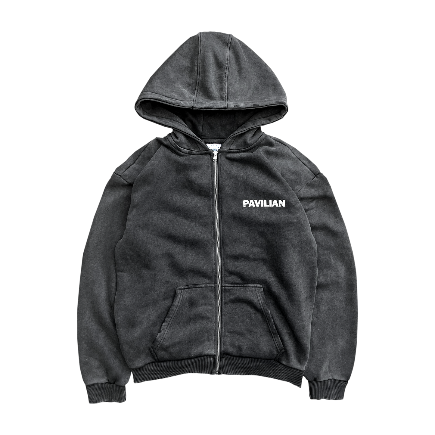 HEAVY VINTAGE ZIP UP HOODIE (ASH)