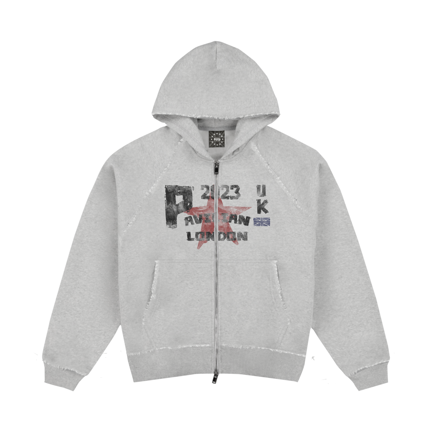 500GSM HEAVYWEIGHT DISTRESSED ZIP UP