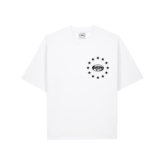 300 GSM BOXY LOGO TEE (WHITE)