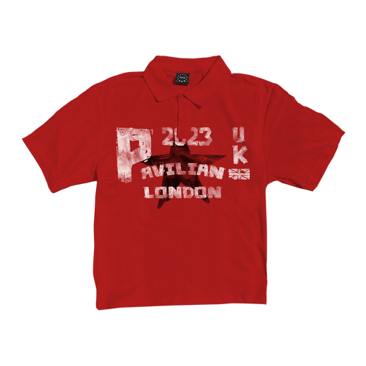 LONDON BOXY FIT POLO (RED)