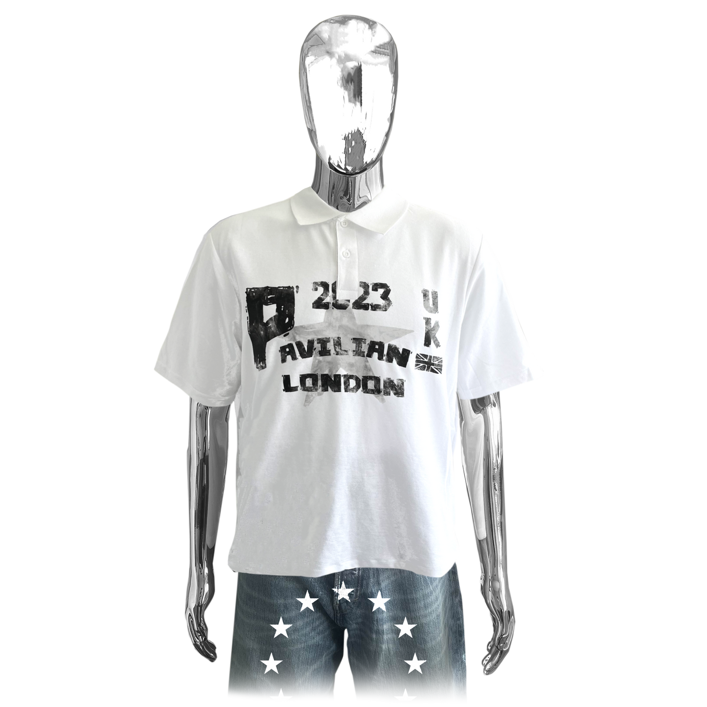 LONDON BOXY FIT POLO (WHITE)