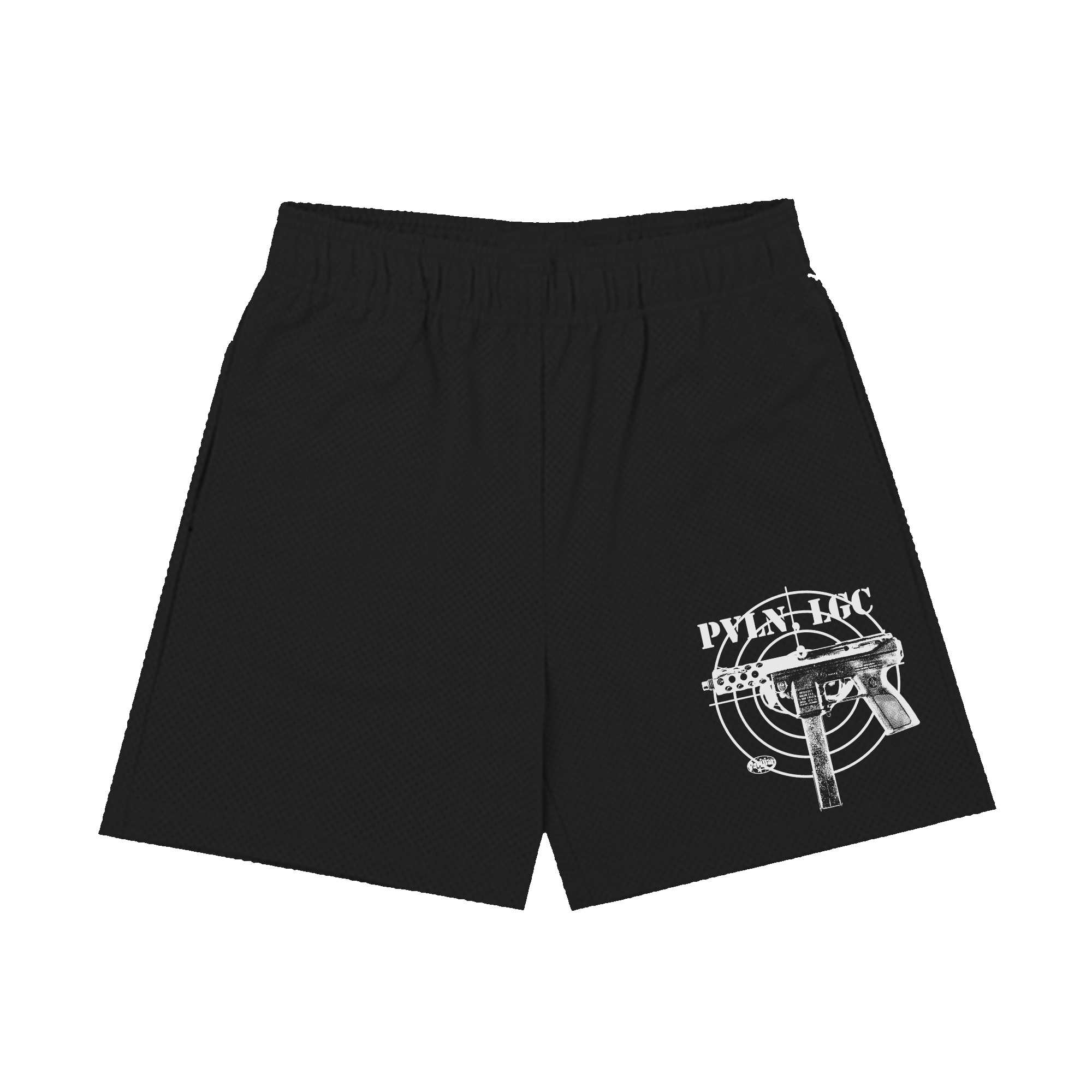 DOUBLE LAYER MESH SHORTS (BLACK)
