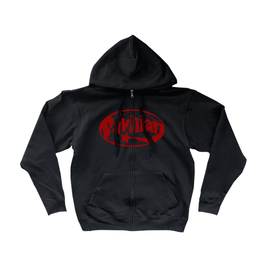 MIDWEIGHT LOGO ZIP UP (BLACK)