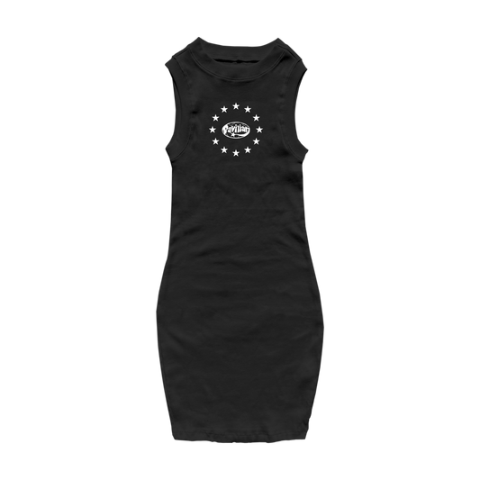 WOMENS TANK MINI DRESS (BLACK)