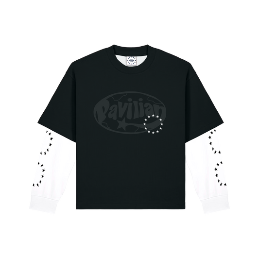 300GSM DOUBLE LAYER LONGSLEEVE (BLACK,WHITE)