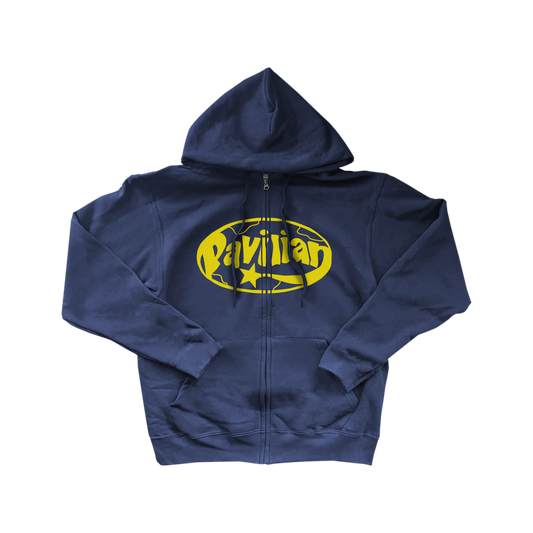 MIDWEIGHT LOGO ZIP UP (NAVY)