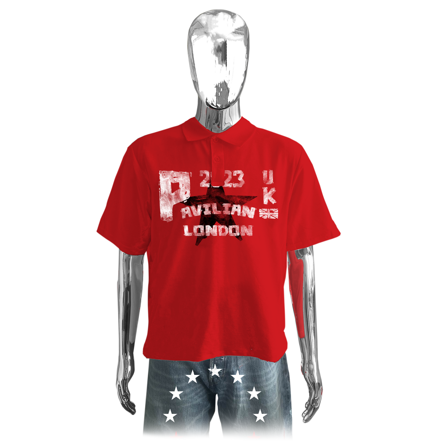 LONDON BOXY FIT POLO (RED)