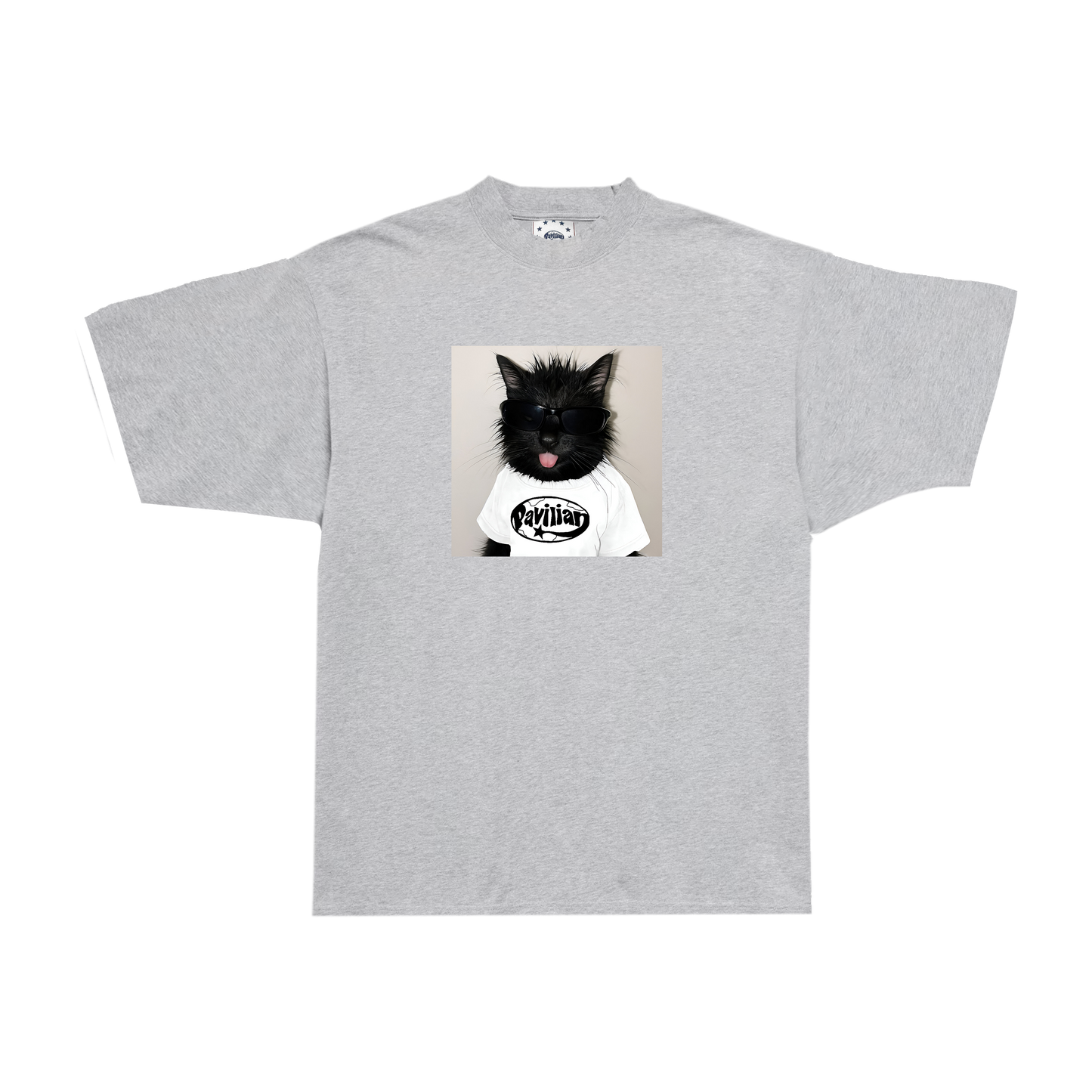 CAT TEE (GREY)