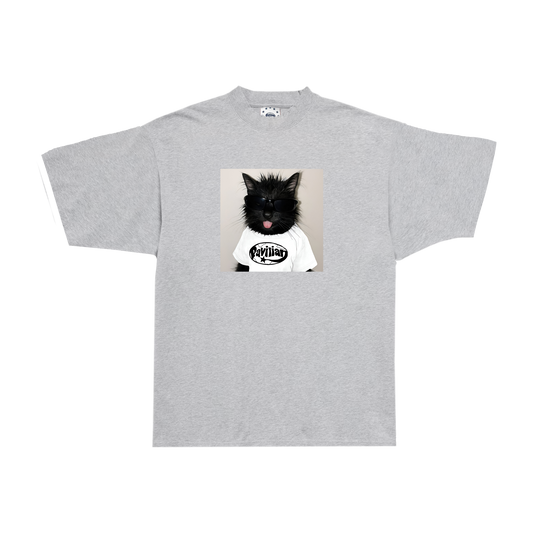 CAT TEE (GREY)
