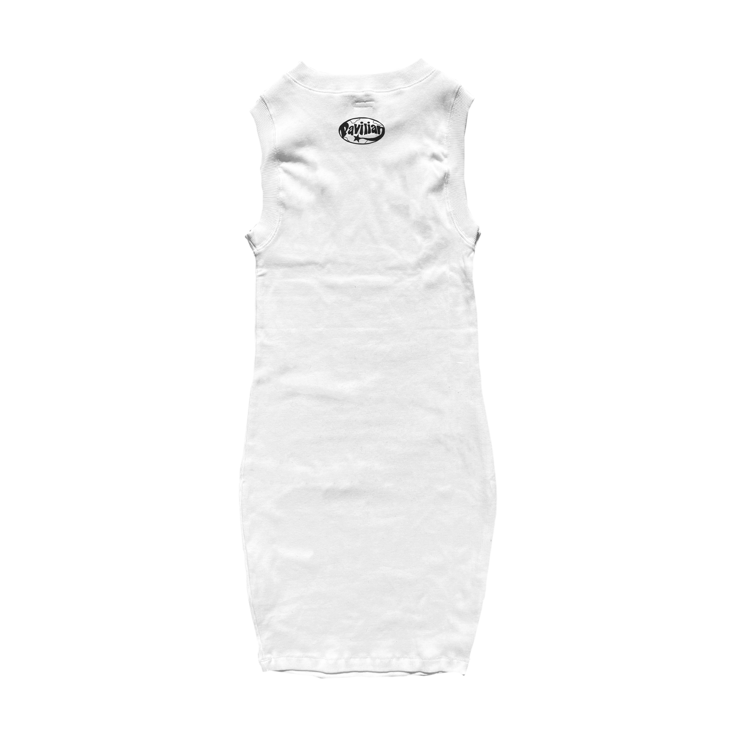 WOMENS TANK MINI DRESS (WHITE)