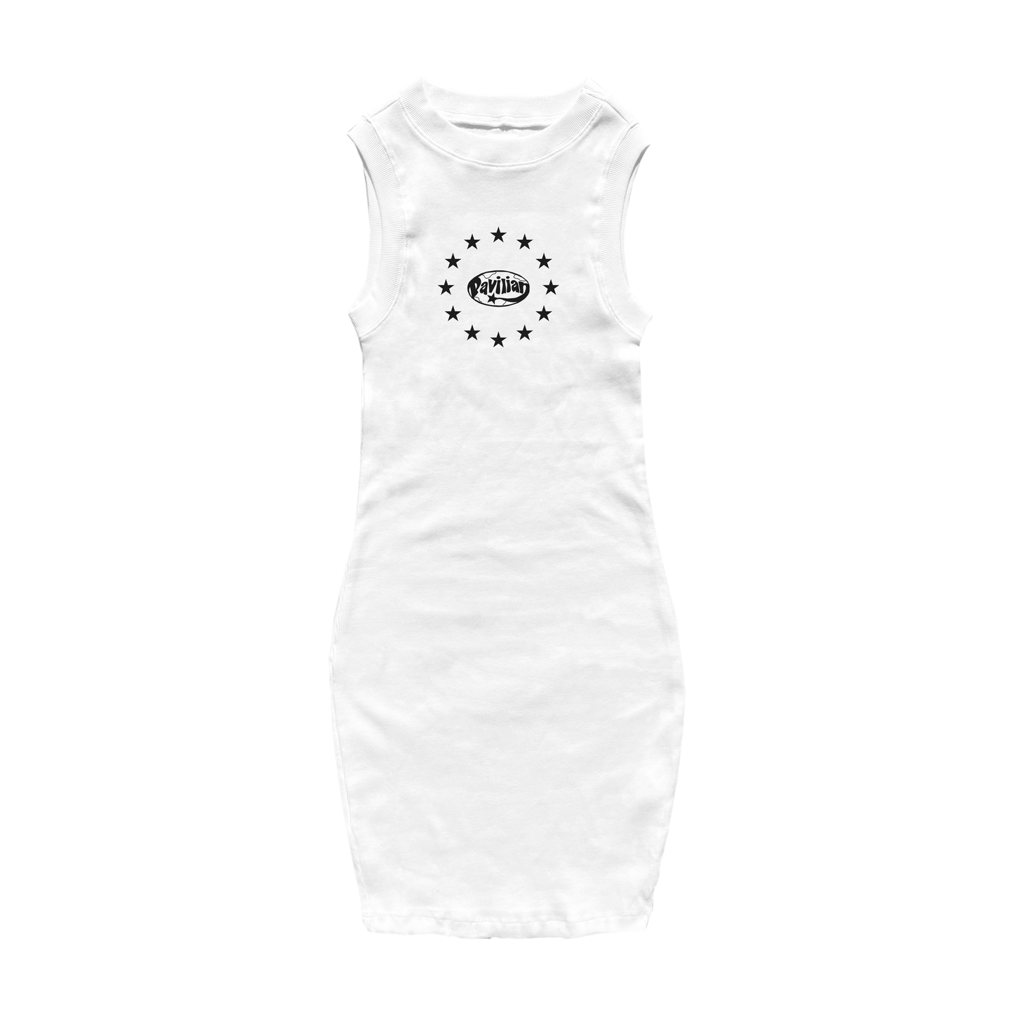 WOMENS TANK MINI DRESS (WHITE)