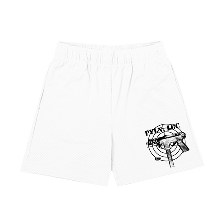 DOUBLE LAYER MESH SHORTS (WHITE)